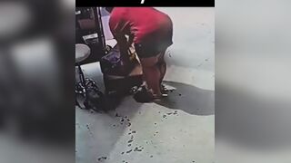 Woman has a poop accident in store