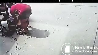 Woman has a poop accident in store