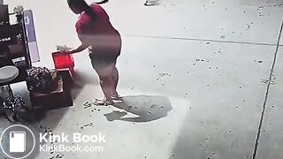 Woman has a poop accident in store