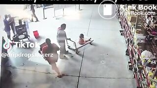 Woman has a poop accident in store