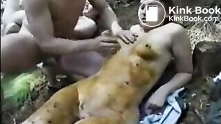 GERMAN SCAT ORGY IN THE WOODS