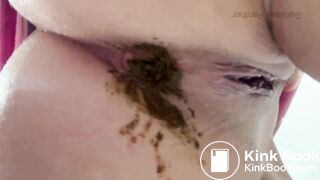 Goddess Unloads Mega Log on Your Face