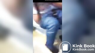 Girl recording her bsf on the toilet