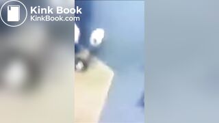 Girl recording her bsf on the toilet