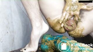 Shitting all over a monster cock