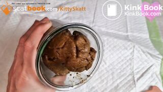 Huge shit filling the jar