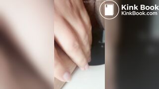 Hairy MILF shitting on the toilet for me