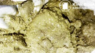 Huge load in white tights