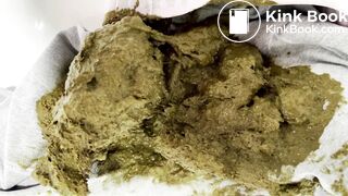 Huge load in white tights