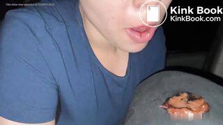 Shit in the car and tasting
