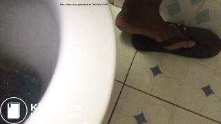 Creamy shit in toilet