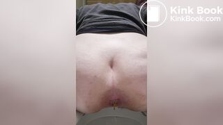 Massive load of poop at the Airport Toilet