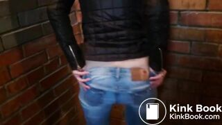 Shitting in jeans in the public hall