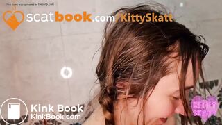 Clogged toilet pantypoop masturbation