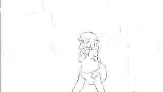 Deer girl sudden urge to go