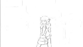 Deer girl sudden urge to go