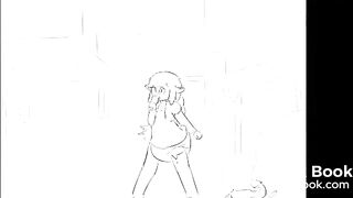 Deer girl sudden urge to go