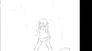 Deer girl sudden urge to go