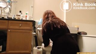 VS pooping on toilet