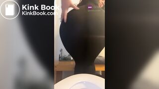 Girl pooping on toilet - video 7