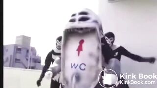 A woman holding in her poop