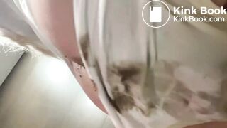 panty poop in business clothes