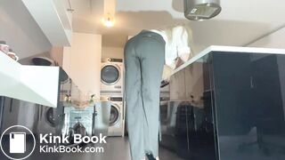 panty poop in business clothes