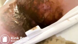 Big sloppy poop in white panties