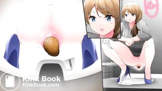 Girl poop animation - video 7