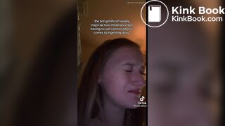 Tik Tok girl pooping on toilet