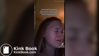 Tik Tok girl pooping on toilet