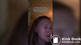 Tik Tok girl pooping on toilet