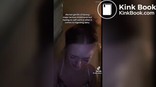 Tik Tok girl pooping on toilet