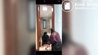 Amateur Femdom - Toilet Slave Finishing his meal