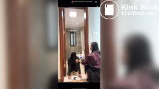 Amateur Femdom - Toilet Slave Finishing his meal