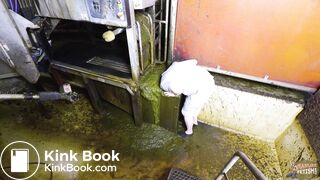 Girlfriend's Cowshed Tour - couple in cowshit