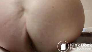 Girl farting and pooping on toilet - video 16