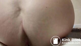 Girl farting and pooping on toilet - video 16