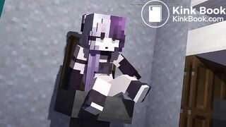 Minecraft girl shit in toilet