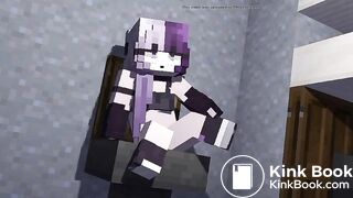Minecraft girl shit in toilet