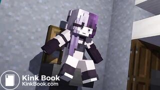 Minecraft girl shit in toilet