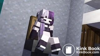 Minecraft girl shit in toilet