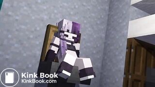 Minecraft girl shit in toilet