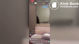 Girl shitting on toilet