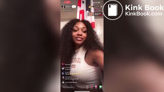 Girl shitting on toilet