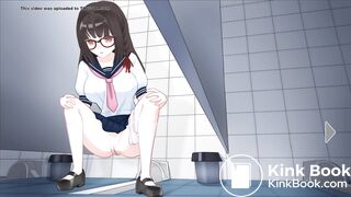 Japanese School Anime girl pooping - 若菜Wakana