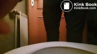 Girl pooping on toilet - video 161
