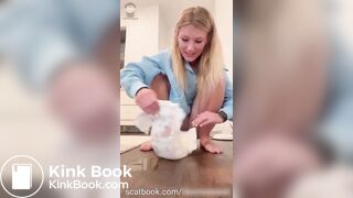 One of my favorite scat girl shitting in diaper - video 2