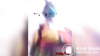 Desi Aunty pooping on camera