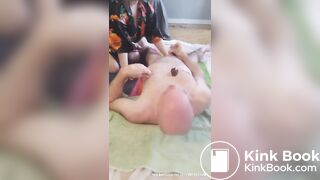 Human toilet being fed her shit